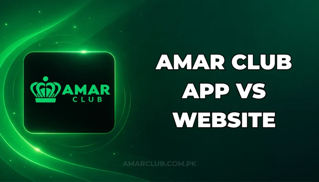 AMAR CLUB APP VS WEBSITE